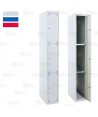 Taquilla metálica de tres puertas (Un módulo)