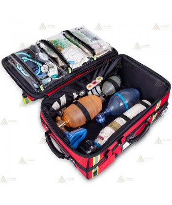 Maletín con trolley para emergencias respiratorias