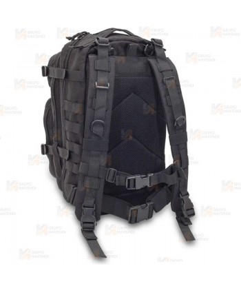 Mochila táctica sanitaria Soporte Vital Básico SVB) con sistema Molle de color