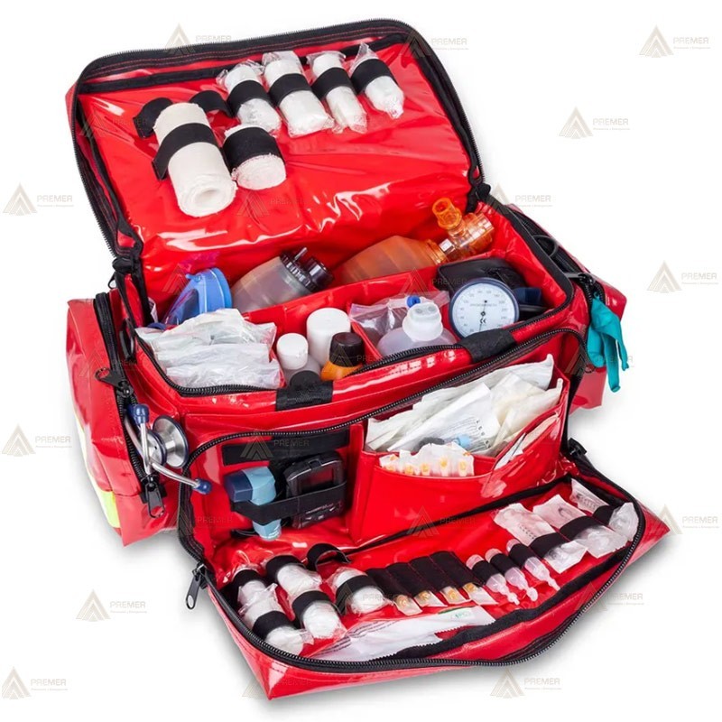 Bolsa gran capacidad Tarpaulin rojo para emergencias (57,2 Lit)
