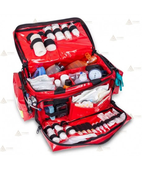 Bolsa gran capacidad Tarpaulin rojo para emergencias (57,2 Lit)