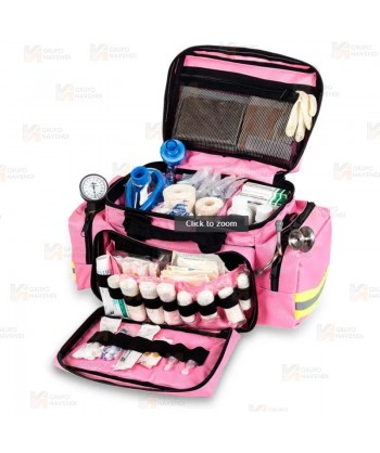Bolsa sanitaria de mediana capacidad color rosa (21 lit.)