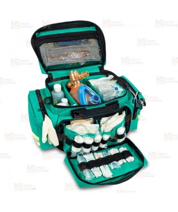 Bolsa sanitaria de mediana capacidad color verde (21 lit.)