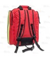 Mochila de media capacidad de Soporte Vital Básico color rojo