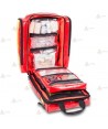 Mochila de media capacidad de Soporte Vital Básico de Tarpaulin color rojo