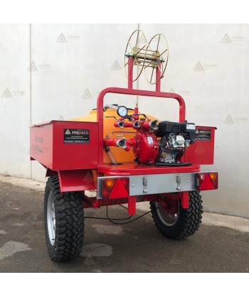 Remolque contra incendios con bomba de 10 Bar - 500 lit/min para Aeródromos y Helipuertos.