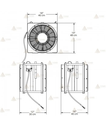 Ventilador/extractor de 40 cm ø para bomberos profesionales (5.440 m³/h.)