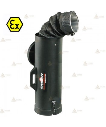 Maleta con tubo helicoidal ATEX de 20 cm de Ø para extractor UB20