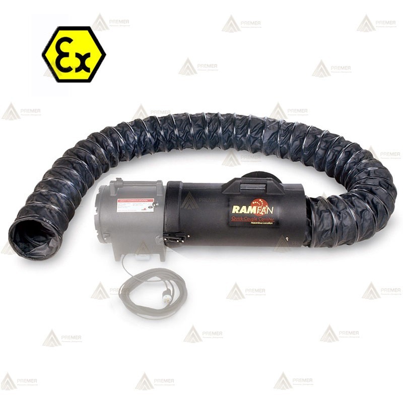 Maleta con tubo helicoidal ATEX de 20 cm de Ø para extractor UB20