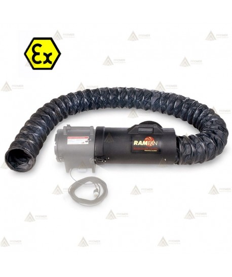 Maleta con tubo helicoidal ATEX de 20 cm de Ø para extractor UB20
