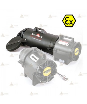 Maleta con tubo helicoidal ATEX de 20 cm de Ø para extractor UB20