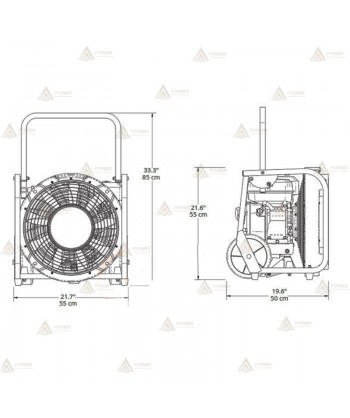 PPV a gasolina con motor Honda de 4,8 Hp y 46 cm ø  ( 28.8469 m³/h)
