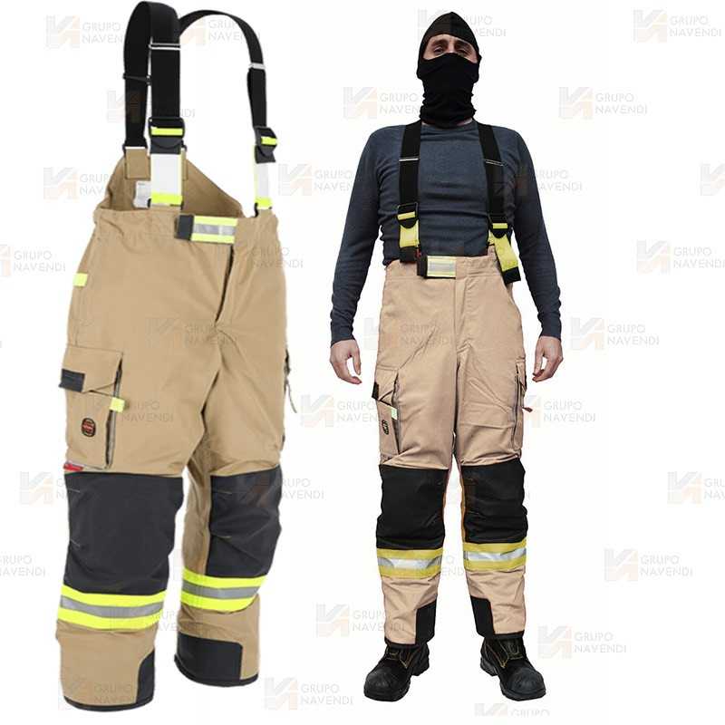 Cubrepantalón de intervención para bomberos color arena