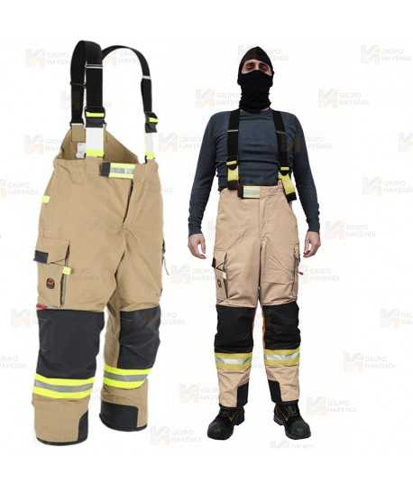 Cubrepantalón de intervención para bomberos color arena