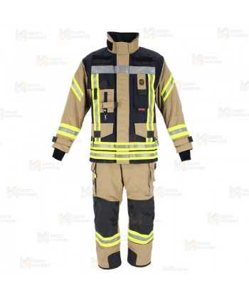 Chaquetón de intervención para bomberos color marino/arena