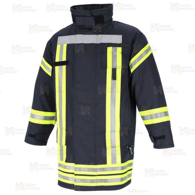 Chaquetón de bombero EN 469 Nivel 2 color azul marino