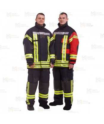 Cubrepantalón o pantalón de bombero EN 469 Nivel 2 color azul marino