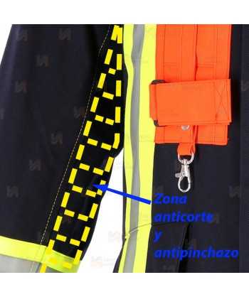 Chaquetón de bombero con membrana para rescates técnicos y parque