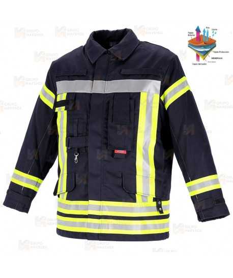 Chaquetón de bombero con membrana para rescates técnicos y parque