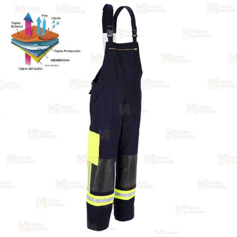 Peto de bombero con membrana para rescates técnicos