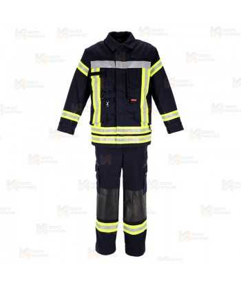 Pantalón de bombero con membrana para rescates técnicos. Color azul marino oscuro