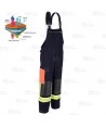 Peto de bombero con membrana para rescates técnicos. Marino y naranja flúor
