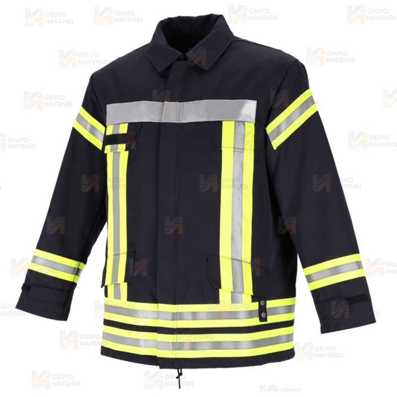Chaqueta de bombero para parque y rescates, Color azul marino