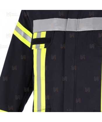 Chaqueta de bombero para parque y rescates, Color azul marino