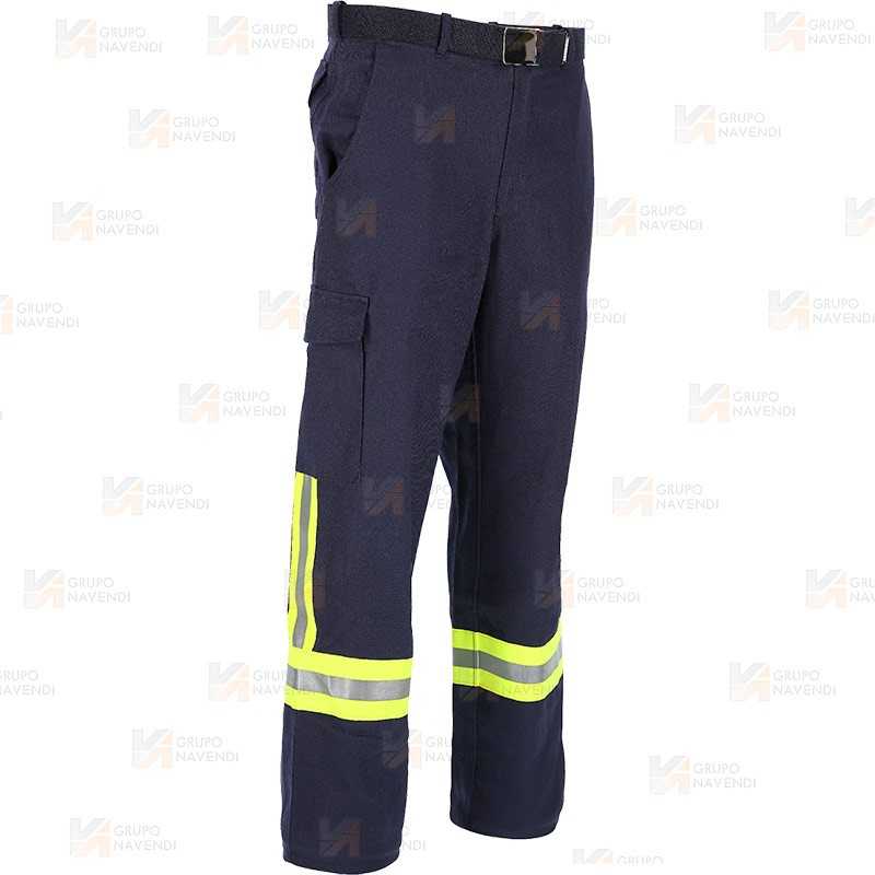 Pantalón ligero de bombero para parque y rescates, Color azul marino