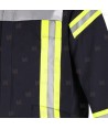 Chaqueta de bombero de Nomex y viscosa para parque y rescates, Color azul marino