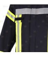 Chaqueta de bombero de Nomex y viscosa para parque y rescates, Color azul marino