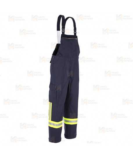 Peto de bombero de Nomex y viscosa para parque y rescates, Color azul marino