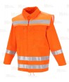 Chaqueta ligera de bombero para parque y rescates. Color naranja