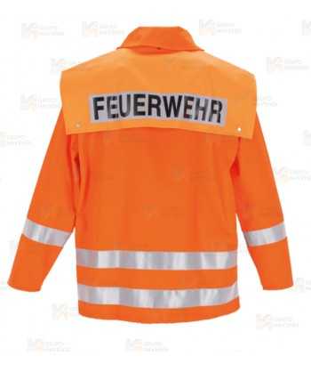 Chaqueta ligera de bombero para parque y rescates. Color naranja