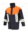 Chaqueta ignífuga bicolor de Kermel de bombero para parque y rescates