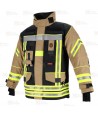 Chaquetón de intervención Premiun para bomberos color arena/marino
