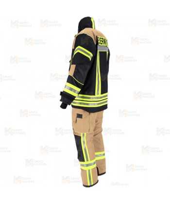 Chaquetón de intervención Premiun para bomberos color arena/marino