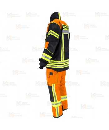 Chaquetón de intervención Premiun para bomberos color naranja/marino