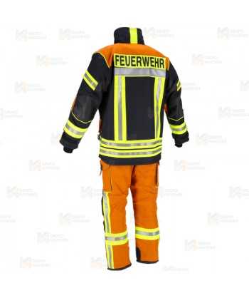 Chaquetón de intervención Premiun para bomberos color naranja/marino