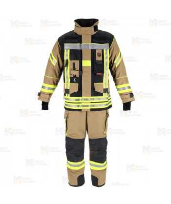 Chaquetón de intervención Premiun para bomberos color arena/marino