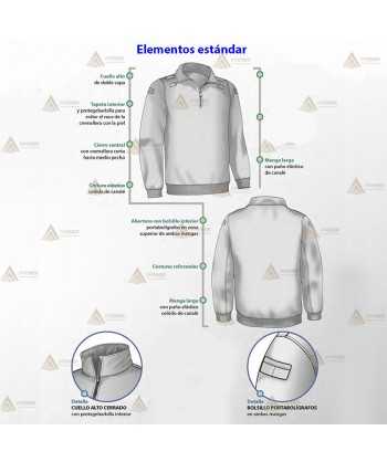 Jersey softshell personalizable para parque de bomberos