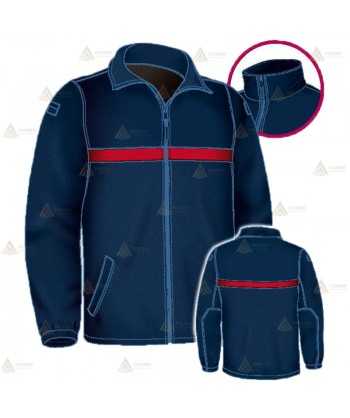 Chaqueta polar personalizable para parque de bomberos