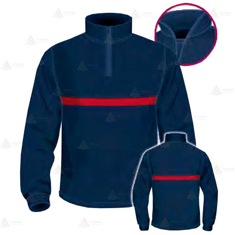 Polo cuello cisne personalizable para parque de bomberos