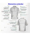 Polo de manga corta personalizable para parque de bomberos