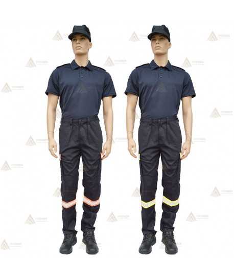 Pantalón con refuerzos en rodillas y culera para parque color azul marino