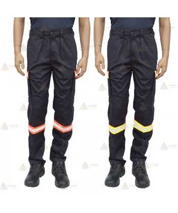 Pantalón con refuerzos en rodillas y culera para parque color azul marino