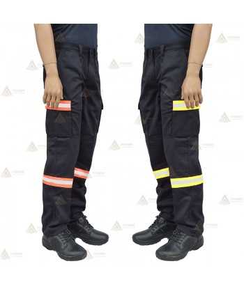 Pantalón con refuerzos en rodillas y culera para parque color azul marino