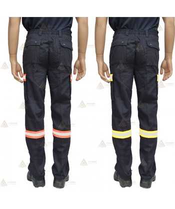 Pantalón con refuerzos en rodillas y culera para parque color azul marino