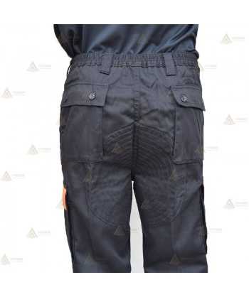 Pantalón con refuerzos en rodillas y culera para parque color azul marino