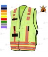 Chaleco de bombero para identificación de funciones